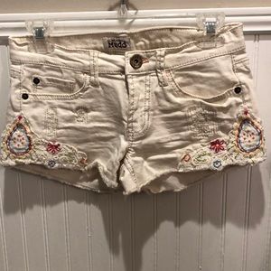 Patch work shorts